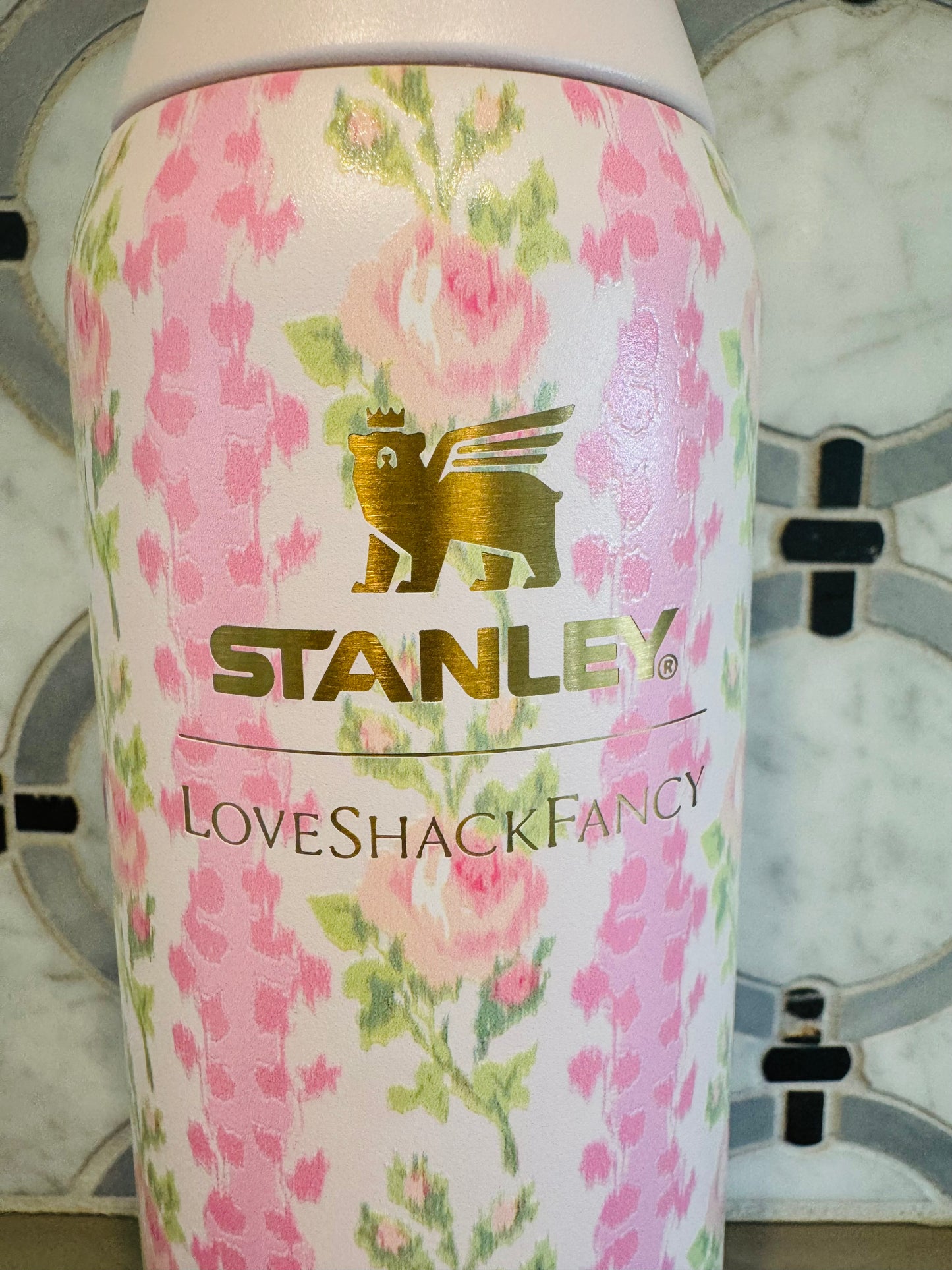 THE STANLEY X LOVESHACKFANCY ALL DAY SLIM BOTTLE | 20 OZ Blooming Heirloom