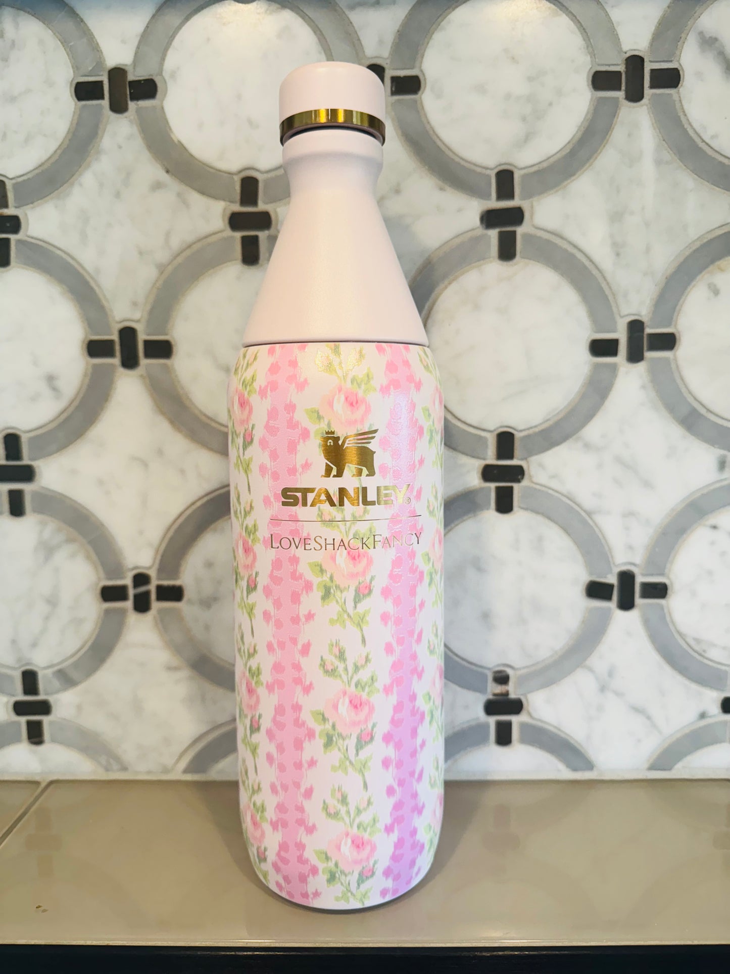 THE STANLEY X LOVESHACKFANCY ALL DAY SLIM BOTTLE | 20 OZ Blooming Heirloom